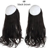 Halo Hair Extensions - Black Brown / 16inches