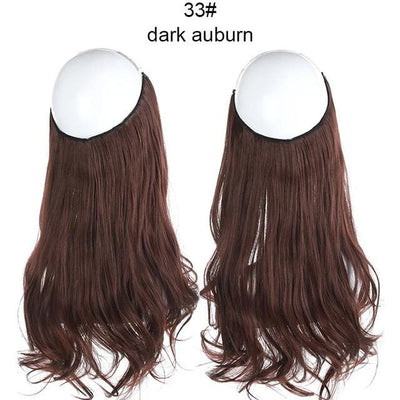 Halo Hair Extensions - Dark Auburn / 18inches