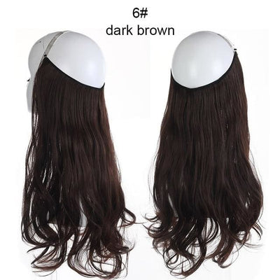 Halo Hair Extensions - Dark Brown / 16inches