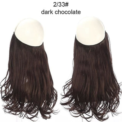 Halo Hair Extensions - Dark Chocolate / 18inches
