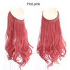 Halo Hair Extensions - Hot pink / 18inches