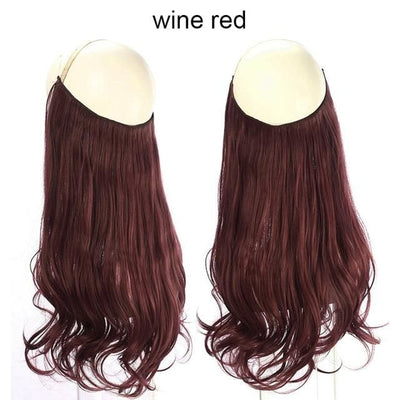 Halo Hair Extensions - Wine / 14inches